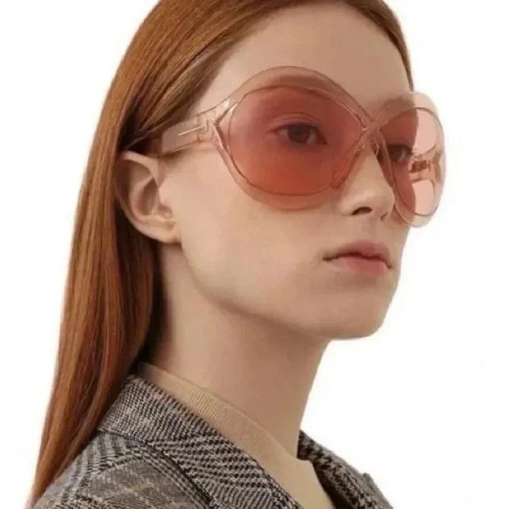 Authentic Tom Ford Carine Pink Sunglasses - Butterfly UV Protection